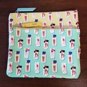 Ipsy Swimsuit Makeup Bags Set of Two New